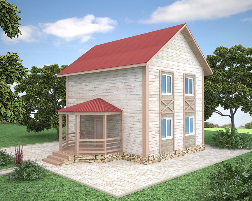деревянный дом проект№4